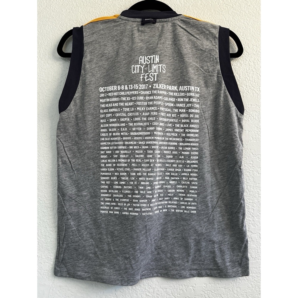 Austin City Limits ACL Music Festival Austin Tank Top 2017 Size Medium Gray NWOT - Picture 3 of 8